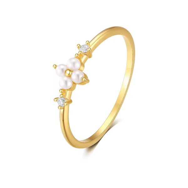 Syracuse Pearls Clover Size #7 Ring