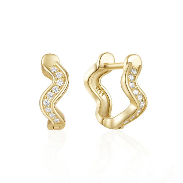 Halo Crystal Hoop Earrings