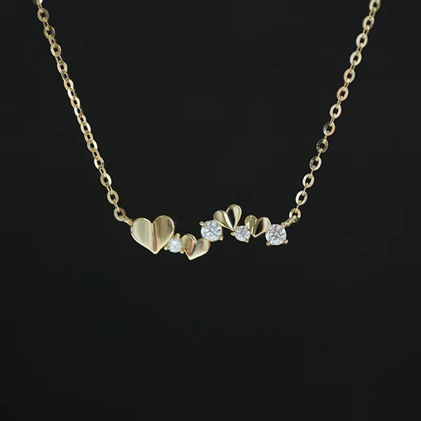 Cape Coral Wavy Crystal Pendant Necklace