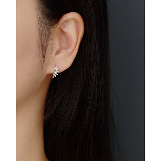 Faye Crystal Hoops