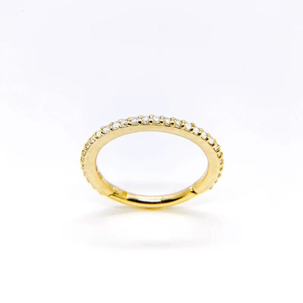 Eira	Crystal Hoops-Single Earring